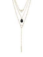 Ava & Aiden Multi-layer Onyx Necklace
