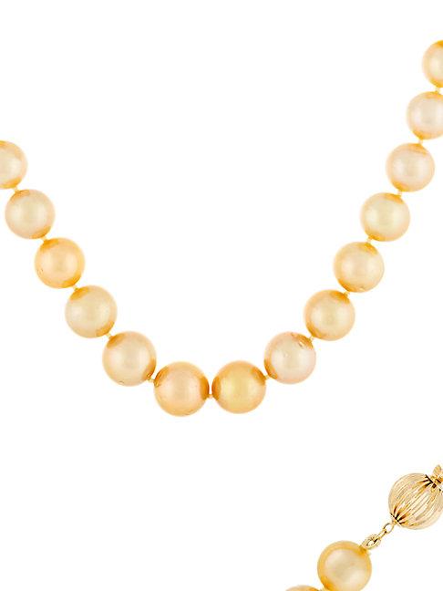 Masako 14k Yellow Gold & 12mm-14mm Round South Sea Pearl Necklace
