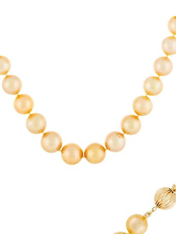 Masako 14k Yellow Gold & 12mm-14mm Round South Sea Pearl Necklace