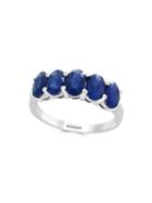 Effy Sterling Silver & Sapphire Five-stone Ring
