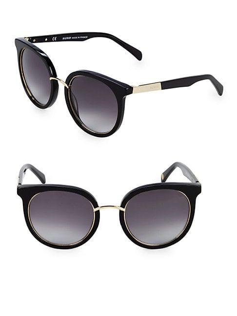 Balmain 51mm Round Cat-eye Sunglasses