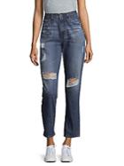 Ag Adriano Goldschmied Distressed Cotton Jeans
