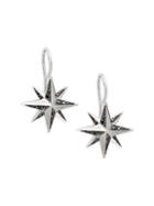 Kwiat 18k White Gold & Black Diamond Star Earrings