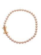 Miriam Haskell 8mm Faux Pearl Bow Necklace