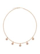 Gabi Rielle Reaching From The Star Collection 14k Rose Gold & Pav&eacute; Dangling Sun Necklace