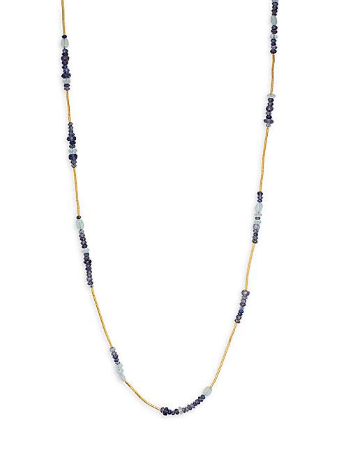 Gurhan 24k Yellow Gold & Multi-stone Bead Long Necklace