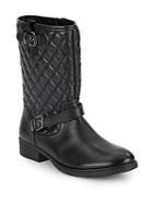 Saks Fifth Avenue Ani 2 Quilted Leather Moto Boots
