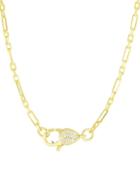 Chloe & Madison Crystal Clasp Chain Necklace
