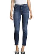 7 For All Mankind The Ankle Solid Skinny Jeans