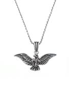 Jean Claude Dell Arte Fly Like An Eagle Sterling Silver Pendant Necklace