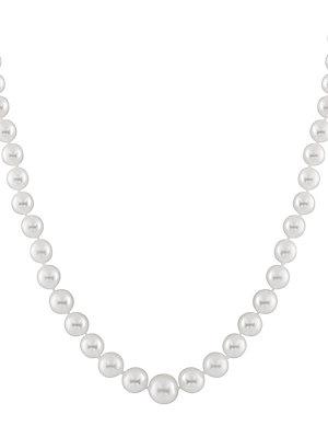 Masako Pearls 4-9mm White Pearl & 14k Yellow Gold Necklace