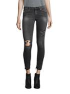 Ag Jeans Distressed Super Skinny Ankle Jeans