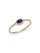 Anzie Classique Oval Lapis & 14k Yellow Gold Ring