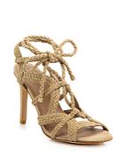 Joie Tonni Braided Suede Lace-up Sandals