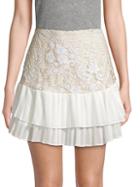 Endless Rose Tiered Sequin Embroidery Skirt