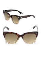 Gucci 54mm Printed Semi-rimless Sunglasses
