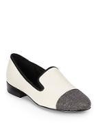 Dolce Vita Coco Cap-toe Snake-embossed Loafers