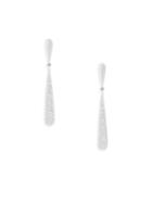 Saks Fifth Avenue Diamond 14k White Gold Linear Drop Earrings