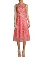 Teri Jon By Rickie Freeman Floral A-line Dress