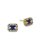 Freida Rothman Lapis Lazuli Stud Earrings