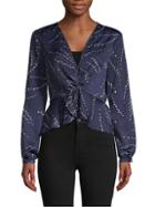 Bcbgeneration Long-sleeve Twist-front Top