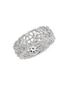 Judith Ripka Lace White Sapphire & Sterling Silver Ring
