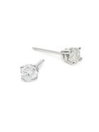 Saks Fifth Avenue 14k White Gold Diamond Stud Earrings