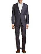Hickey Freeman Classic-fit Milburn Wool Plaid Suit