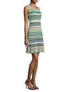 Milly Rib-knit Striped Dress