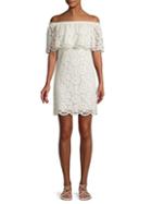 Valentino Floral Cotton Blend Mini Shift Dress