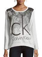 Calvin Klein Jeans Graphic Printed Cotton Sweatshirt