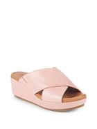Gentle Souls Mikenzie Wedge Leather Sandals