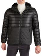 Kenneth Cole Hooded Mid-weight Puffer