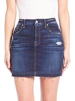 7 For All Mankind Mini Pencil Skirt With Abraison