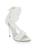 Versace Leather-trimmed Draped Sandals