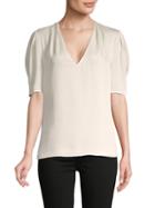 Bcbgmaxazria Puffed-sleeve Top