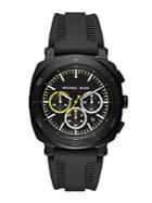 Michael Kors Bax Stainless Steel Chronograph Silicone Strap Watch