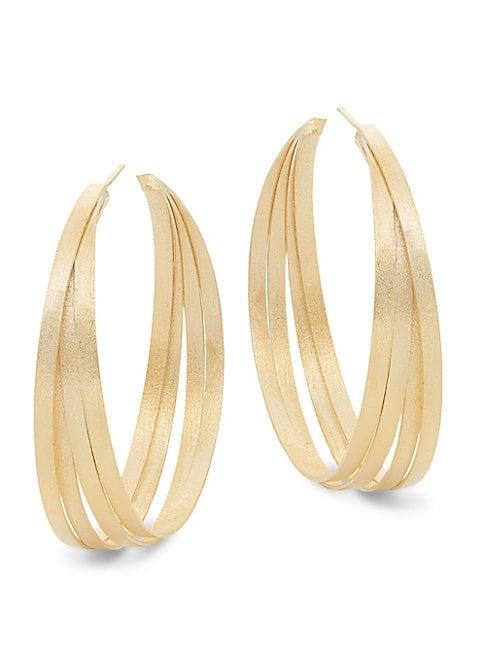 Rivka Friedman 18k Yellow Gold Hoop Earrings