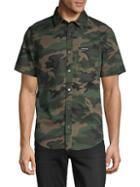 Calvin Klein Jeans Camouflage-print Short-sleeve Shirt