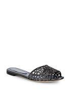 Sergio Rossi Crystal-embellished Flat Sandals