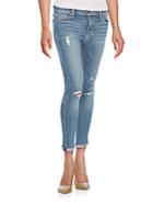 Joe's Distressed Rolled Cropped Jeans