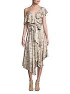 Zimmermann Stranded Silk Floral-print Wrap Dress