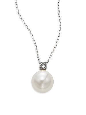 Swarovski Crystal & Pearl Tricia Pendant Necklace