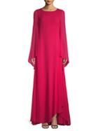 Akris Asymmetrical Silk Gown