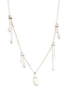 Alexis Bittar Faux Pearl Station Necklace