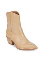 Valentino Stacked Heel Leather Boots