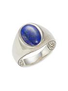 John Hardy Sterling Silver & Lapis Lazuli Ring