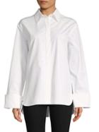 Derek Lam High-low Cotton Button-down Shirt