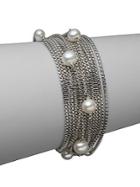 David Yurman Sixteen-row Pearl And Chain Bracelet