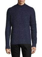Vince Honeycomb-knit Wool-blend Sweater